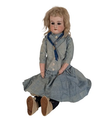 Lot 101 - DOLLS - ANTIQUE ARMAND MARSEILLE BISQUE HEADED DOLL