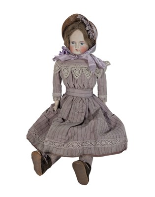 Lot 103 - DOLLS - ANTIQUE BISQUE HEADED DOLL