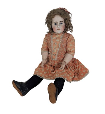 Lot 107 - DOLLS - ANTIQUE BISQUE HEADED DOLL