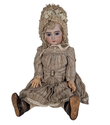 Lot 111 - DOLLS - VINTAGE BISQUE HEADED DOLL
