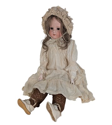 Lot 112 - DOLLS - GERMAN ARMAND MARSIELLE BISQUE HEADED DOLL