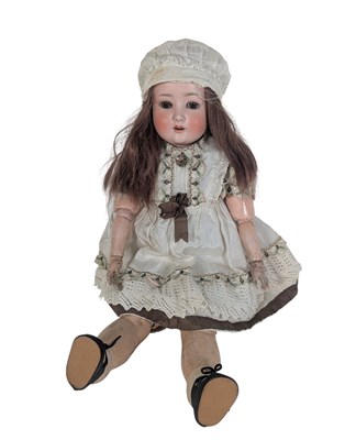 Lot 114 - DOLLS - SIMON & HALBIG BISQUE HEADED DOLL