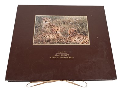 Lot 229 - AFTER ALAN HUNT (B. 1947) - THE SAPPI PORTFOLIO 'AFRICAN WILDERNESS' BOXED PRINTS PORTFOLIO