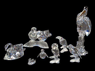 Lot 38 - SWAROVSKI, AUSTRIAN - COLLECTION OF 20TH CENTURY CRYSTAL GLASS ANIMAL ORNAMENTS