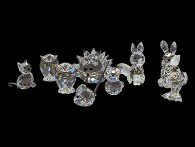 Lot 46 - SWAROVSKI, AUSTRIAN - COLLECTION OF VINTAGE 20TH CENTURY GLASS ANIMAL FIGURES