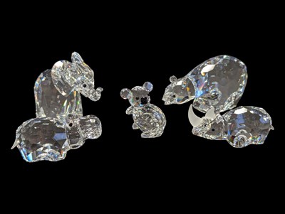 Lot 44 - SWAROVSKI, AUSTRIAN - COLLECTION OF 20TH CENTURY CRYSTAL GLASS ORNAMENTS