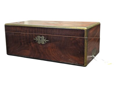 Lot 226 - 19TH CENTURY VICTORIAN MAHOGANY WRITING SLOPE