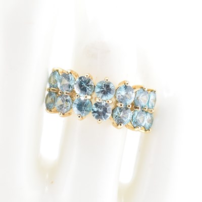 Lot 338 - HALLMARKED 9CT GOLD & RATANAKIRI ZIRCON RING