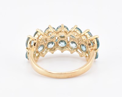 Lot 338 - HALLMARKED 9CT GOLD & RATANAKIRI ZIRCON RING