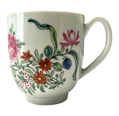 Lot 3 - 18TH CENTURY c1770 WORCESTER PORCELAIN COFFEE CUP