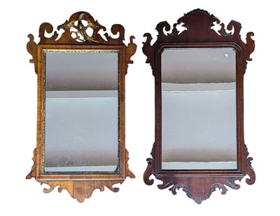 Lot 538 - TWO 19TH CENTURY MAHOGANY FRAMED PIER MIRRORS