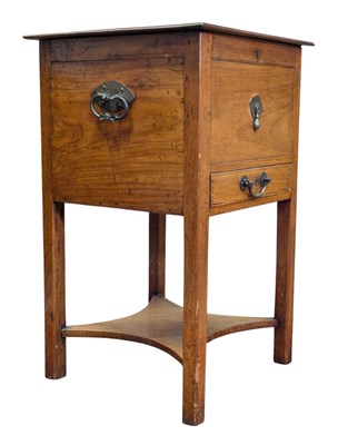 Lot 288 - GEORGE III 19TH CENTURY MAHOGANY WINE COOLER