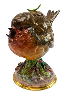 Lot 4 - MINTONS - ROUND ROBIN - 1876 TEAPOT COMMISSIONED BY HRH THE PRINCESS OF WALES