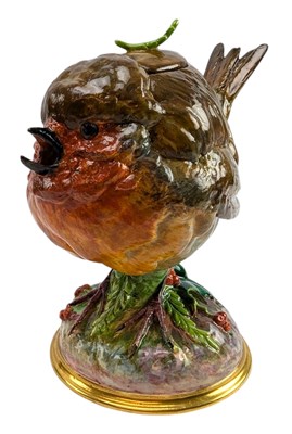 Lot 4 - MINTONS - ROUND ROBIN - 1876 TEAPOT COMMISSIONED BY HRH THE PRINCESS OF WALES