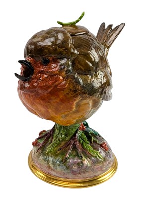 Lot 4 - MINTONS - ROUND ROBIN - 1876 TEAPOT COMMISSIONED BY HRH THE PRINCESS OF WALES