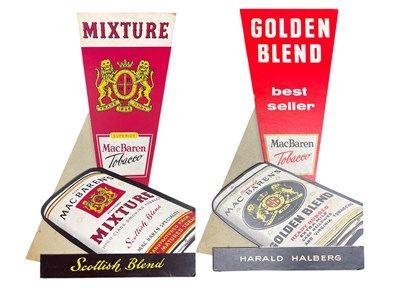 Lot 207 - TOBACCIANA - MAC BAREN'S - TWO DIE-CUT ADVERTISING SHOWCARDS