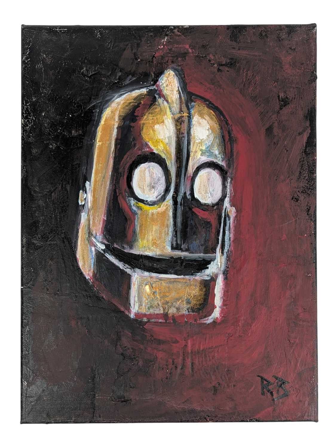 Lot 2 - THE IRON GIANT - ORIGINAL SIGNED PAINTING BY RICHARD BAZLEY