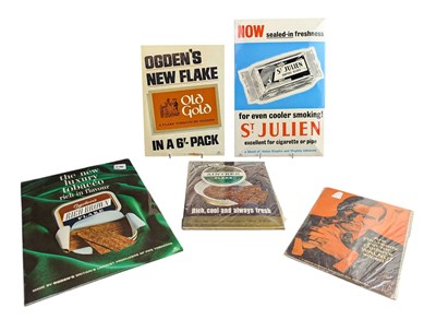 Lot 208 - TOBACCIANA - OGDEN'S - SELECTION OF FIVE ADVERTISING SHOWCARDS