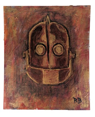 Lot 8 - THE IRON GIANT - ORIGINAL SIGNED PAINTING BY RICHARD BAZLEY