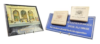 Lot 211 - TOBACCIANA - BURLINGTON - TWO ADVERTISING SHOWCARDS