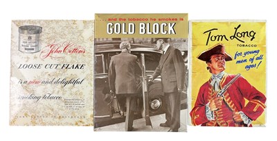 Lot 213 - TOBACCIANA - MIXED SELECTION OF ADVERTISING SHOWCARDS