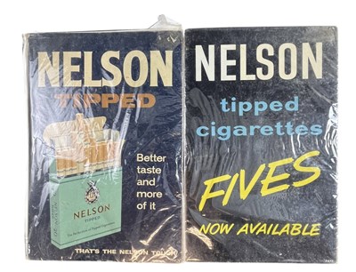 Lot 220 - TOBACCIANA - NELSON - TWO ADVERTISING SHOWCARDS