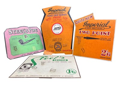 Lot 228 - TOBACCIANA / PIPES - FOUR ADVERTISING SHOWCARDS / DISPLAY STANDS