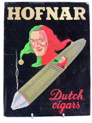 Lot 229 - TOBACCIANA - HOFNAR DUTCH CIGARS - ADVERTISING SHOWCARD