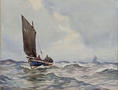 Lot 541 - ERNEST DADE - 19TH CENTURY / EARLY 20TH CENTURY MARITIME WATERCOLOUR