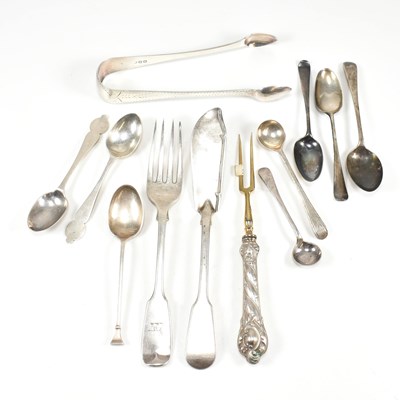 Lot 210 - COLLECTION OF 19TH & 20TH CENTURY SILVER FLATWARE