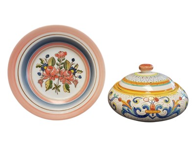 Lot 54 - TWO 20TH CENTURY CONTINENTAL FAIENCE WARE CERAMIC PIECES