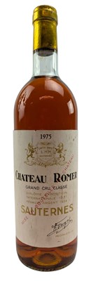Lot 153 - CHATEAU ROMER 1975 GRAND CRU CLASSE WINE BOTTLE