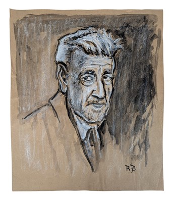 Lot 22 - RICHARD BAZLEY (B.1962) - 'DAVID LYNCH' - ORIGINAL PAINTING