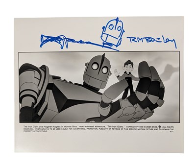 Lot 28 - THE IRON GIANT - FILM STILL SIGNED BY RICHARD BAZLEY