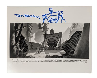 Lot 29 - THE IRON GIANT - FILM STILL SIGNED BY RICHARD BAZLEY