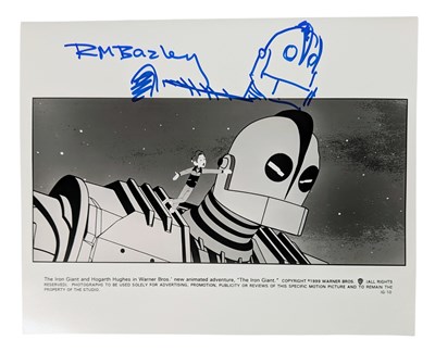Lot 30 - THE IRON GIANT - FILM STILL SIGNED BY RICHARD BAZLEY