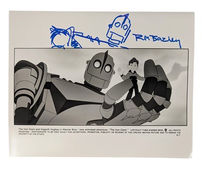 Lot 31 - THE IRON GIANT - FILM STILL SIGNED BY RICHARD BAZLEY