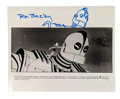 Lot 33 - THE IRON GIANT - FILM STILL SIGNED BY RICHARD BAZLEY