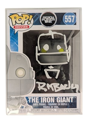Lot 40 - THE IRON GIANT - FUNKO POP VINYL FIGURE SIGNED BY RICHARD BAZLEY