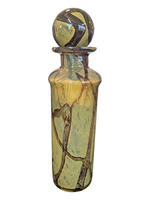 Lot 1 - MDINA, MALTA - VINAGE 20TH CENTURY STUDIO ART GLASS DECANTER / VASE