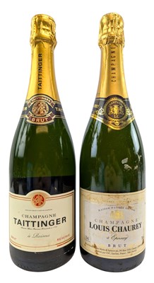 Lot 163 - TWO BOTTLES OF FRENCH CHAMPAGNE BRUT, TO INCLUDE TATTINGER