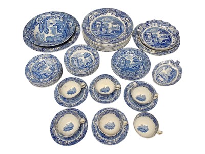 Lot 149 - SPODE - 20TH CENTURY ITALIAN BLUE AND WHITE EARTHENWARE DINNER SERVICE