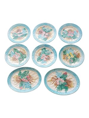 Lot 74 - COLLECTION OF FRENCH 19TH CENTURY MAJOLICA PLATES