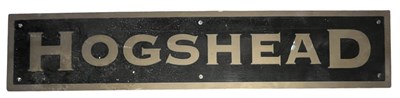 Lot 247 - HOGSHEAD - 20TH CENTURY SOLID BRASS SIGN