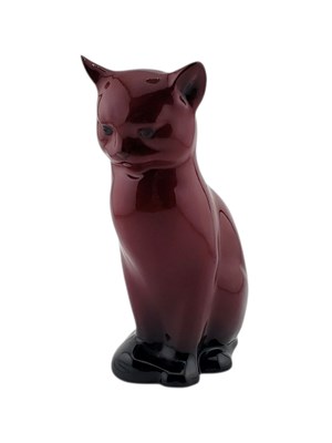 Lot 82 - ROYAL DOULTON - MID CENTURY FLAMBE CAT