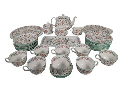 Lot 91 - COLLECTION OF MINTON HADDON HALL BONE CHINA TEA SERVICE