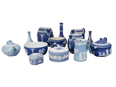 Lot 88 - COLLECTION OF 20TH CENTURY WEDGWOOD JASPERWARE ITEMS