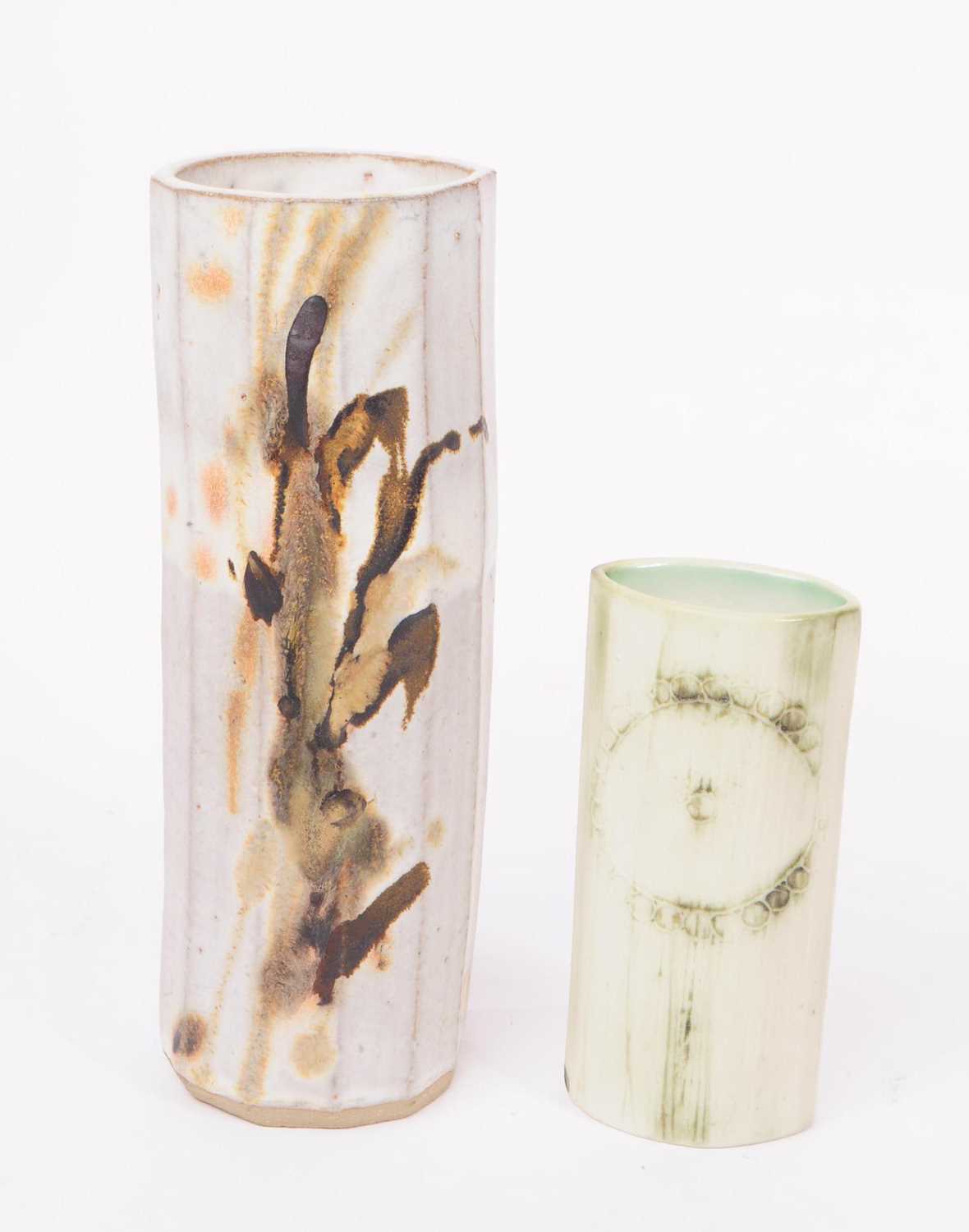 Lot 43 - CARN POTTERY - TROIKA MANNER CORNISH ART POTTERY VASES