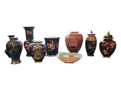 Lot 85 - CARLTON WARE - COLLECTION OF 20TH CENTURY ASIAN STYLE CERAMICS