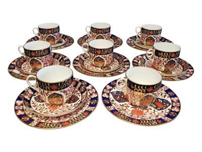 Lot 98 - ROYAL CROWN DERBY - 20TH CENTURY BONE CHINA OLD IMARI PATTERN COFFEE SET